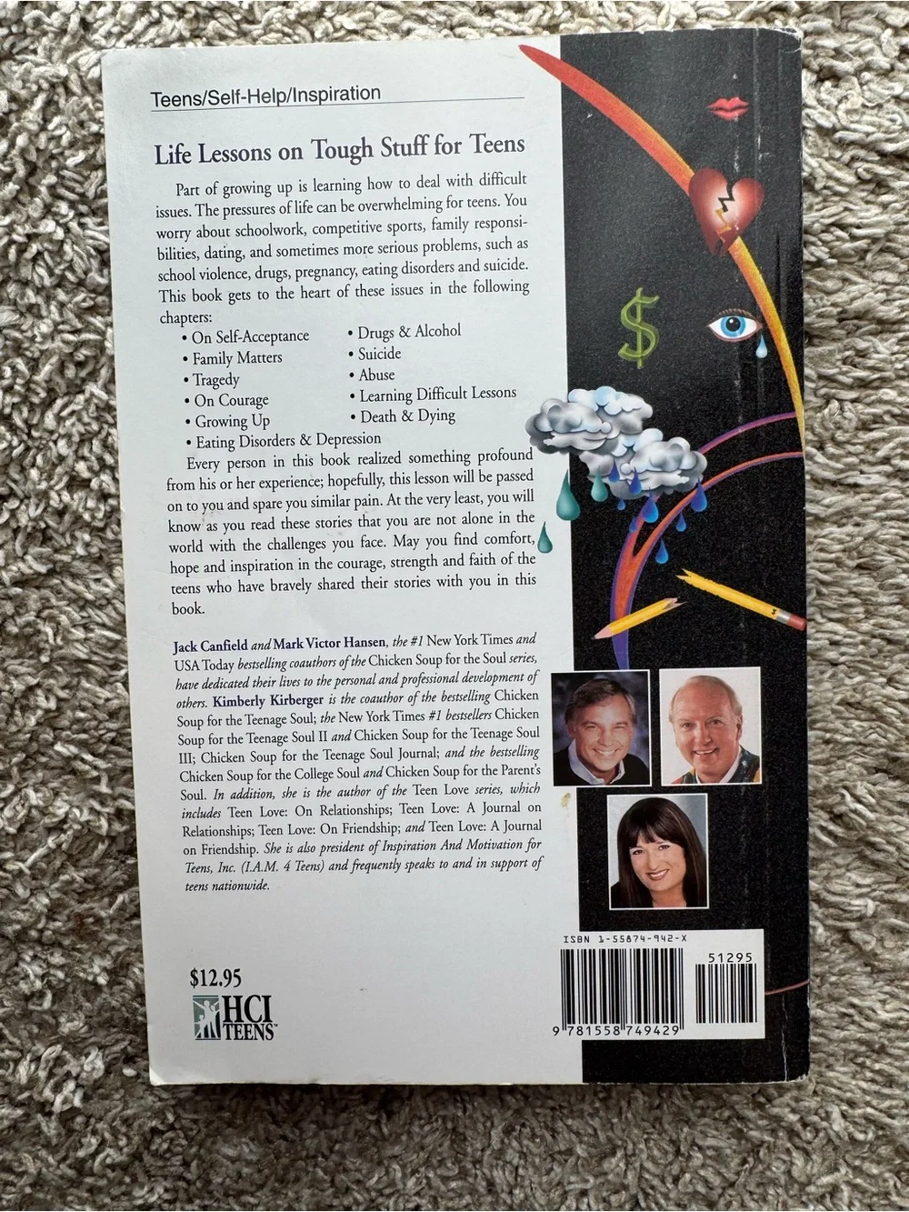 Chicken Soup for the Teenage Soul on Tough Stuff Canfield Hansen Paperback